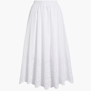 Hill House Midi Amal Eyelet Skirt, size small